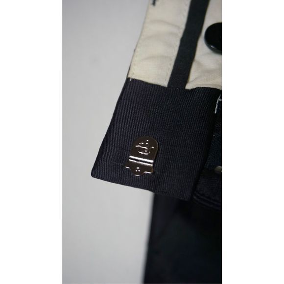 Marc Jacobs Black Silk Tapered Straight Leg Pants Sz 2 Front Slant Pockets‎ - Picture 6 of 7